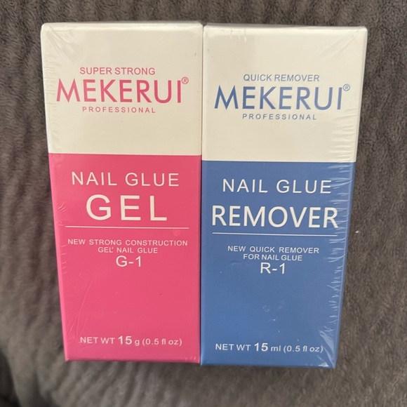 mekerui Other - New Upgrade Super Strong Nail Glue Gel and Quickly Nail Glue Remover Kit